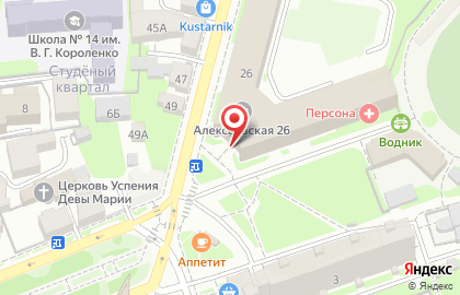 Учебный центр головного аттестационного центра Верне-Волжского региона на Алексеевской улице на карте