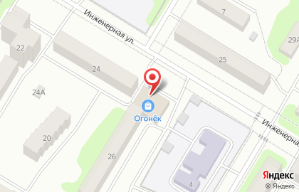 Торговый центр Огонёк на карте