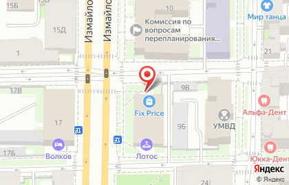 Универсальный магазин Fix Price на метро Технологический институт 1 на карте