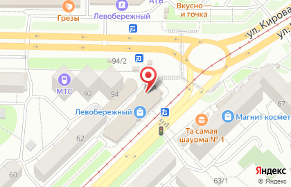 Продовольственный магазин Свежие продукты на проспекте Дружбы на карте