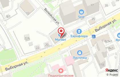 Зоомагазин Красный кролик в Новосибирске на карте