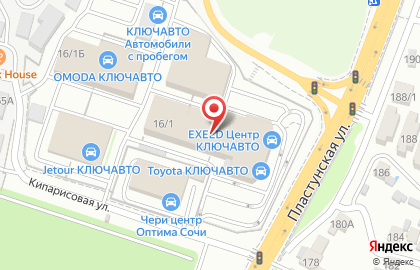 Дилерский центр КлючАвто KIA на Кипарисовой улице на карте