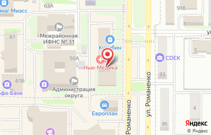 Челябинвестбанк в Челябинске на карте