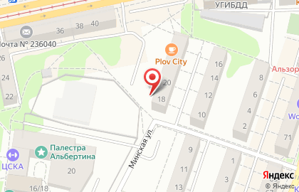 Каста на Минской улице на карте