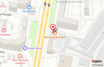 Павильон по продаже хлебобулочных изделий в Центральном районе на карте