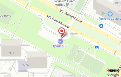 ТрансАЗС на улице Авиаторов на карте