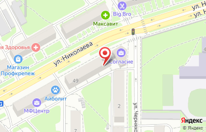 Агентство юридических и риелторских услуг Вектор на улице Николаева на карте