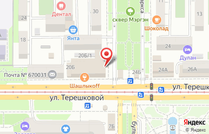 Кадровое агентство Каскад в Октябрьском районе на карте