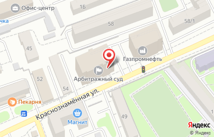 Оператор связи и телеком-решений Дом.ru Бизнес на Краснознамённой улице на карте