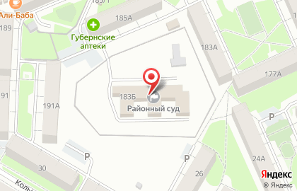 Свердловский районный суд в Красноярске на карте