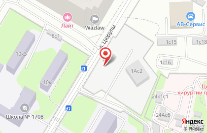 Наркологическая клиника Москва24 на улице Цюрупы на карте