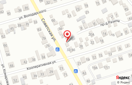 Продуктовый магазин в Ставрополе на карте