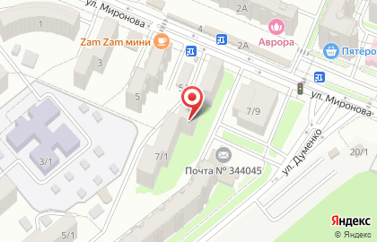 Сбербанк на улице Миронова на карте