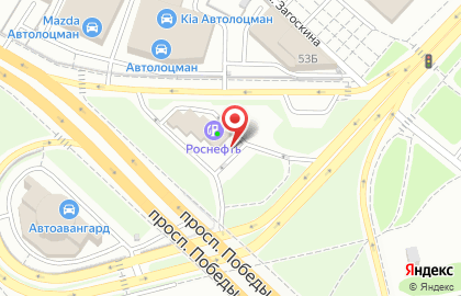АЗС Роснефть в Октябрьском районе на карте