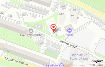 Автостоянка во Владивостоке на карте