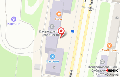 Дворец творчества детей и молодежи на улице Ленина на карте