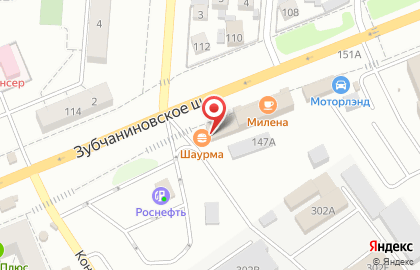 Киоск фастфудной продукции на Зубчаниновском шоссе на карте