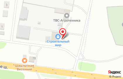 Строительный мир на Солнечной улице на карте