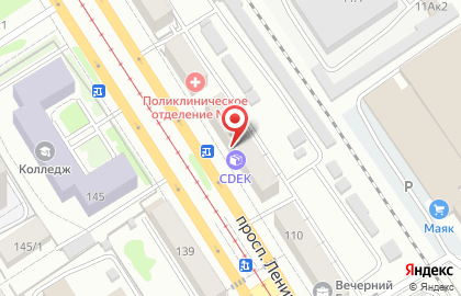 Служба экспресс-доставки Сдэк в Железнодорожном районе на карте