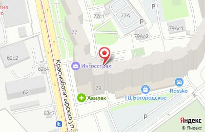 Магнит в Богородском на карте