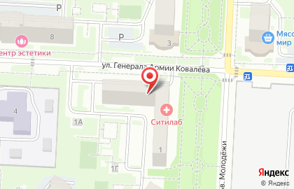 Магазин мясной продукции Знаменский СГЦ в Заводском районе на карте