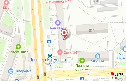 Кулинария Пекарушка на проспекте Космонавтов на карте