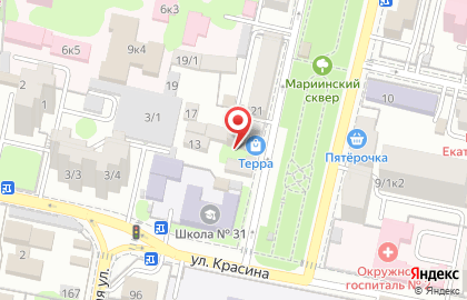 Терра на Октябрьской улице на карте