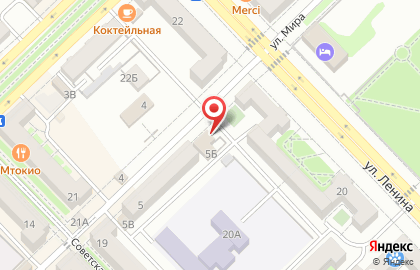Гастроном Ягодка на улице Мира на карте