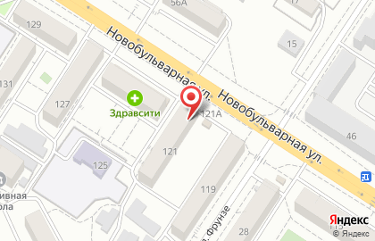 Ломбард Уездный ломбард на Новобульварной улице, 121 на карте