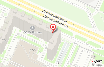 Продуктовый магазин ПитерКомТрест на проспекте Ветеранов на карте