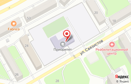 Многопрофильная школа Приоритет в Дзержинском районе на карте