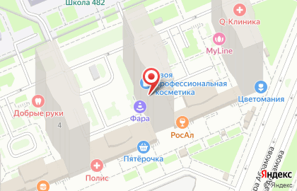 Автошкола Виктория на улице Фёдера Абрамова на карте