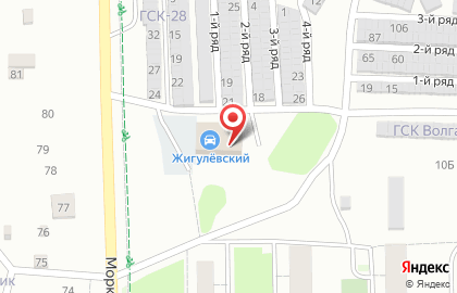 Жигулёвский на Морквашинской улице на карте