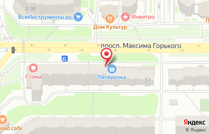 Магазин автозапчастей Лада Авто на проспекте Максима Горького на карте