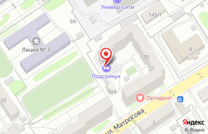 Хостел Подсолнух на карте