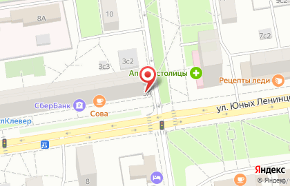Киоск печатной продукции Пресса для всех на улице Юных Ленинцев на карте