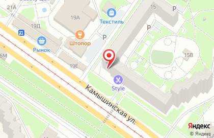 Магазин автозапчастей Exist.ru на Камышинской улице на карте