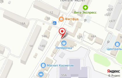 Продовольственный магазин Пятачок на Фабричной улице на карте