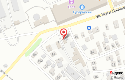 Продовольственный магазин на улице Мусы Джалиля на карте