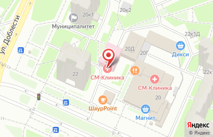 Медицинский центр СМ-Клиника на улице Маршала Захарова на карте