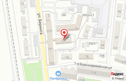 ЗАО Банкомат, Банк ВТБ 24 на улице Беринга на карте