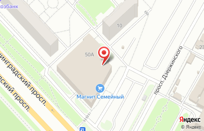 Ярославский филиал Банкомат, АК Барс Банк в Дзержинском районе на карте