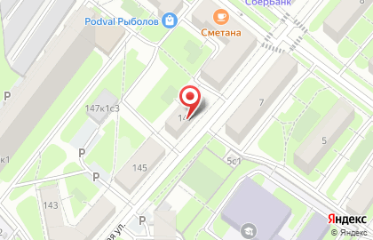 Автостоянка Московский городской союз автомобилистов в Ярославском районе на карте