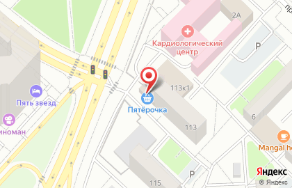 Супермаркет Пятёрочка на улице Мельникайте на карте