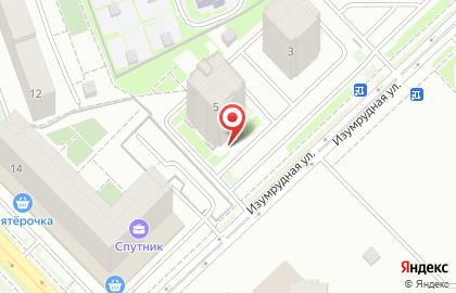 Академия развития интеллекта AMAKids на Изумрудной улице на карте