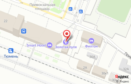 Кафе Красный Яр на Привокзальной улице на карте
