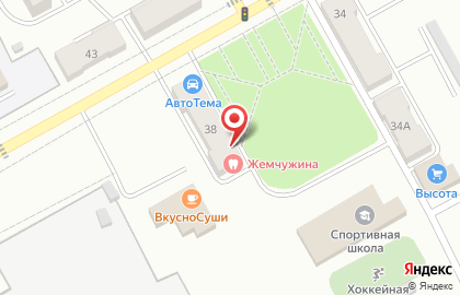 Магазин автотоваров Автотема в Краснобродском на карте