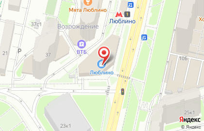 Аэротур Плюс на метро Люблино на карте