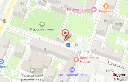Курская на карте