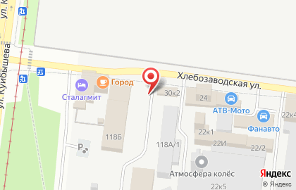Шиномонтажная мастерская в Свердловском районе на карте